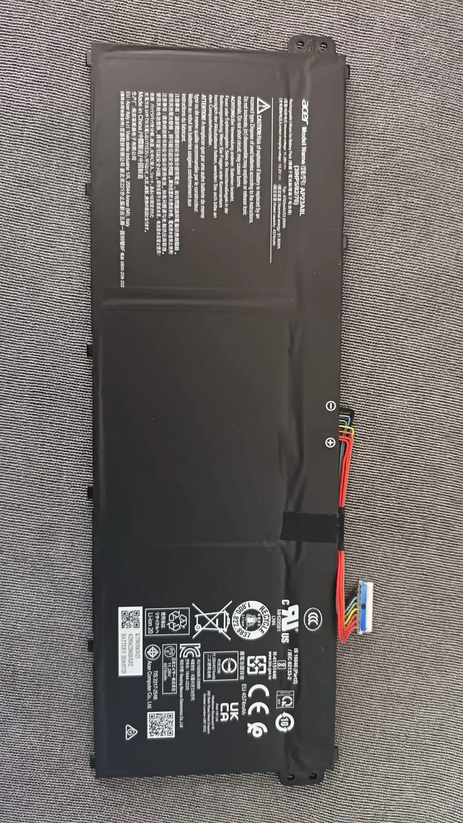 Batería Acer AP23A8L - 11.28V 4703mAh